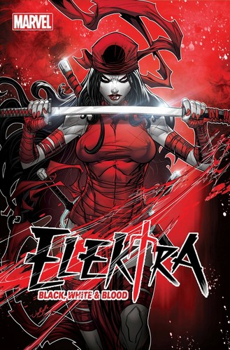 Elektra black white - white, blood