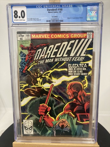 Daredevil 168 cgc marvel - cgc, 8.0